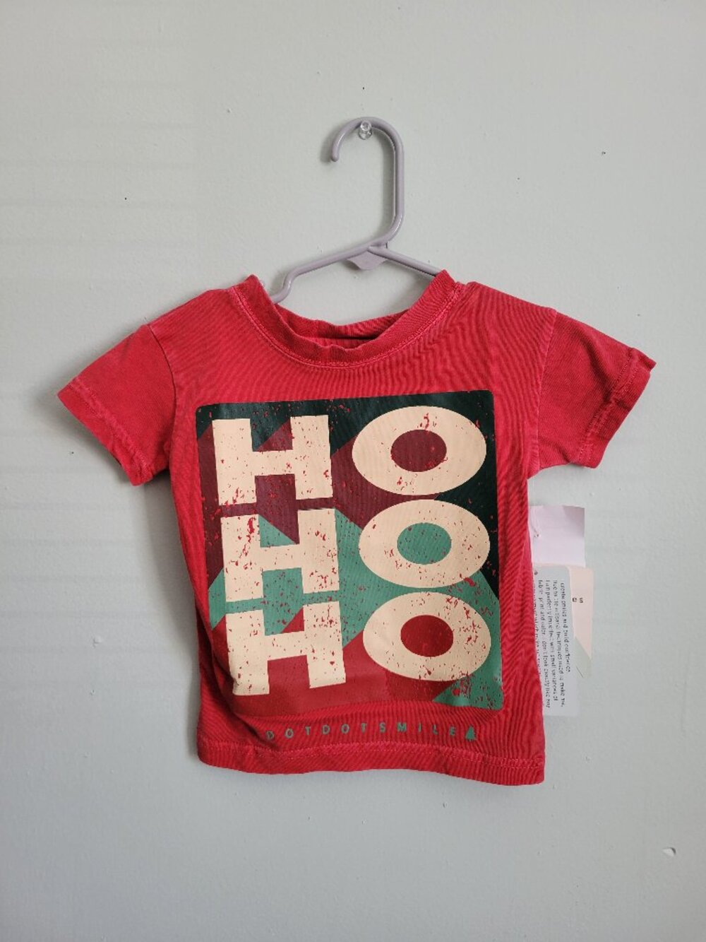 Dot Dot Smile Holiday Shirt Baby 6-12 mo HoHoHo Christmas Limited Edition NWT